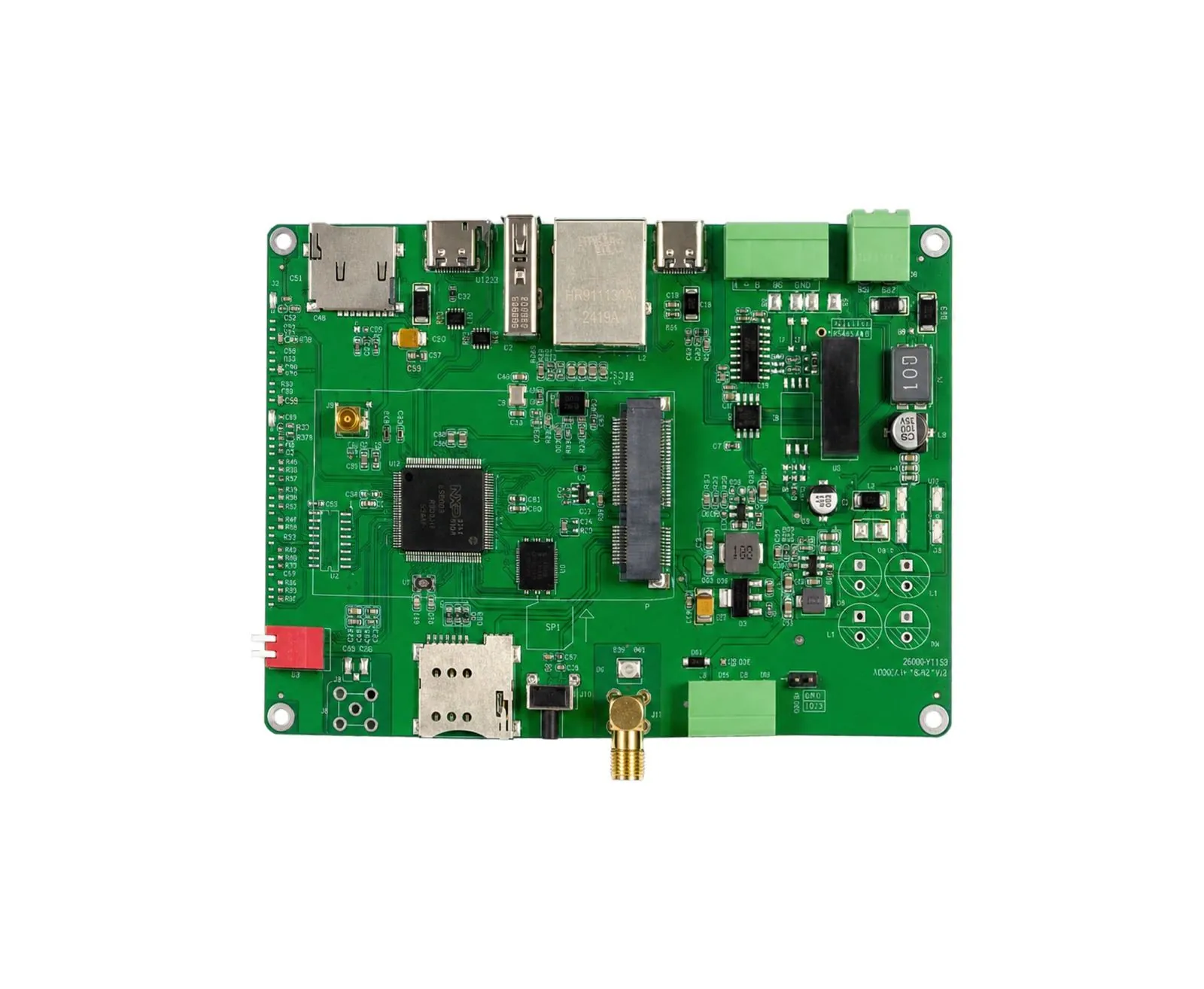 eectec OCPP 通信板，带以太网、4G 与 CAN 接口